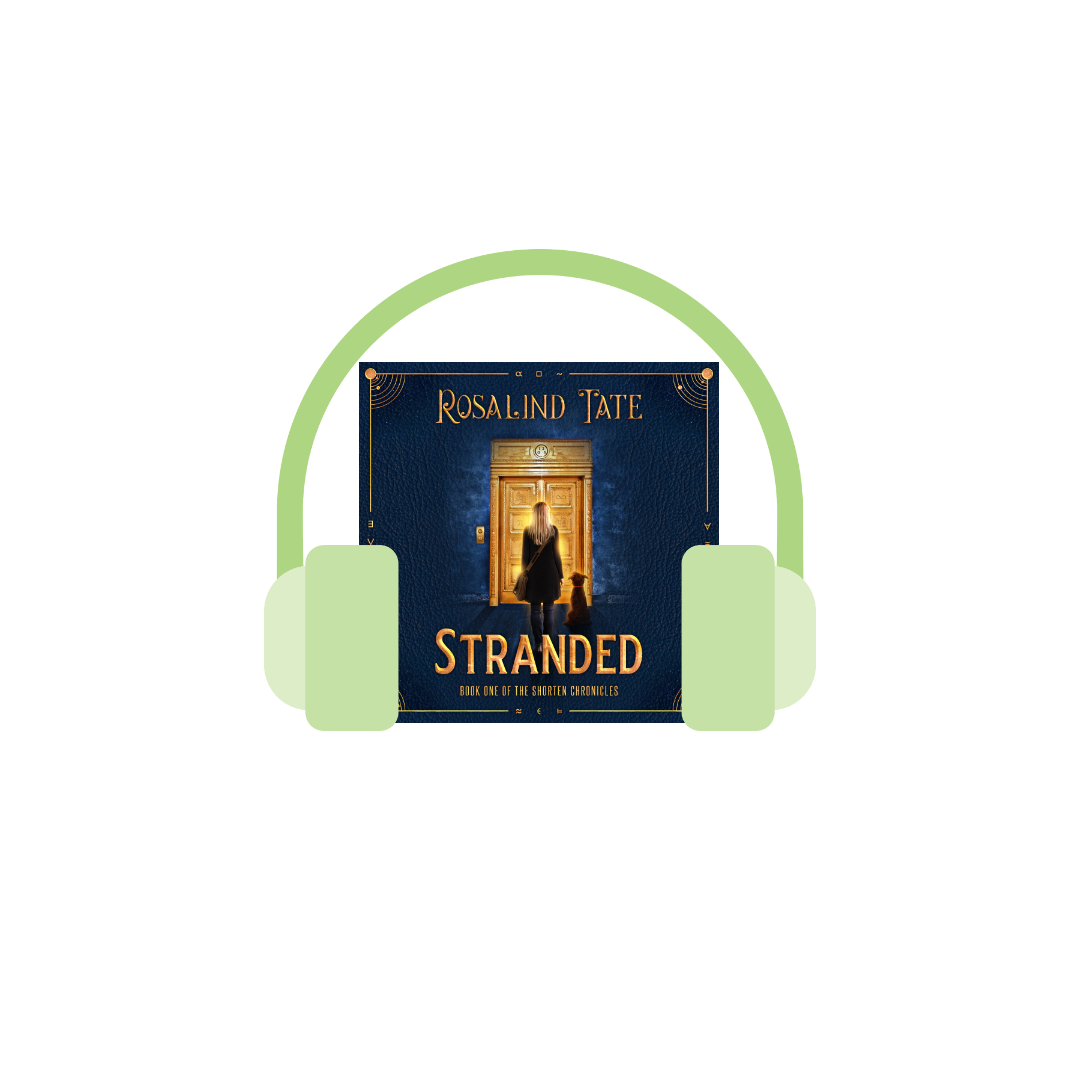 Stranded book cover with headphones